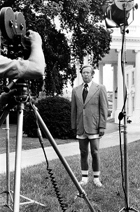 Bob Pierpoint at the White House